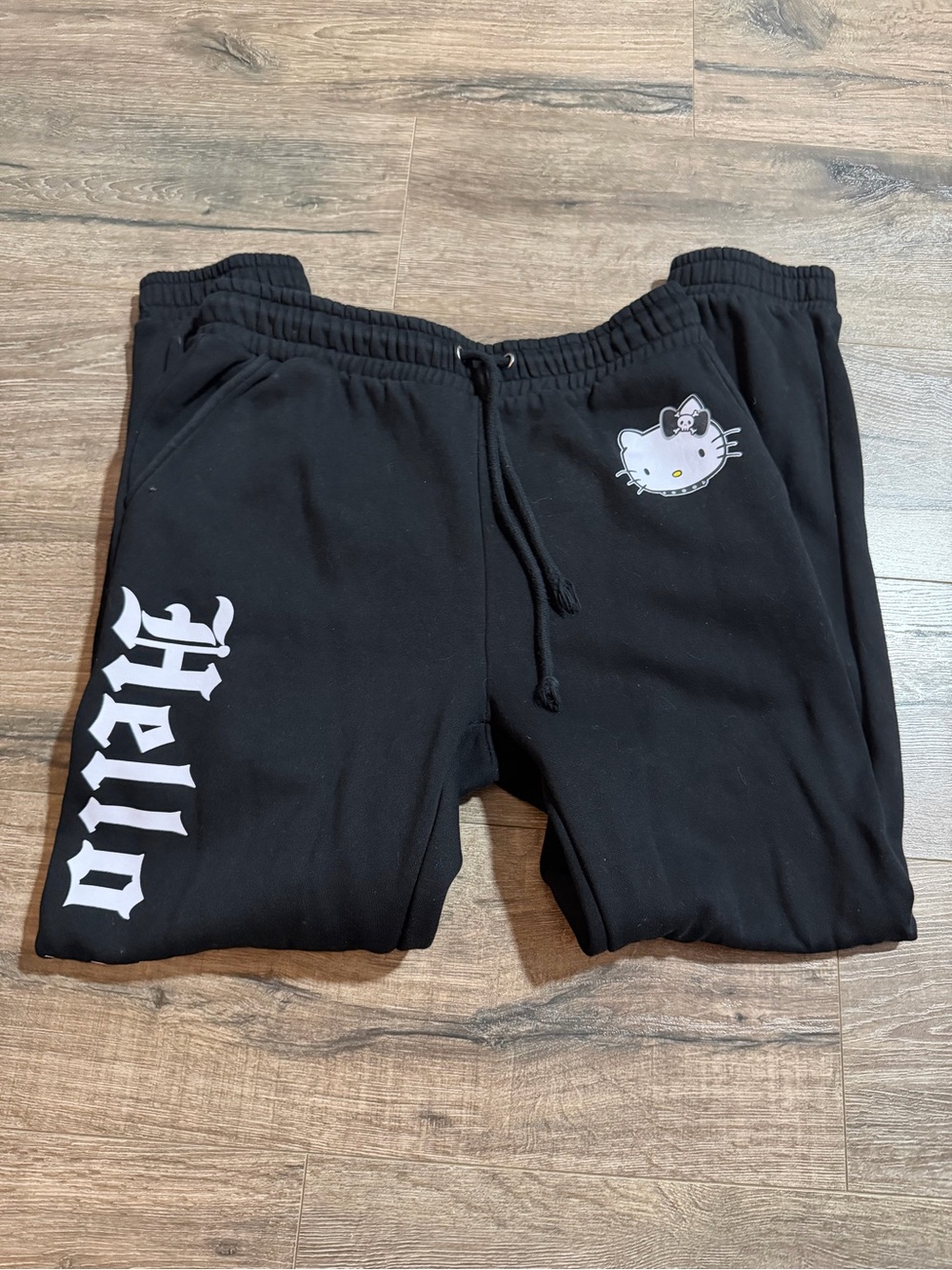 Dolls Kill Black Hello Kitty Sweatpants